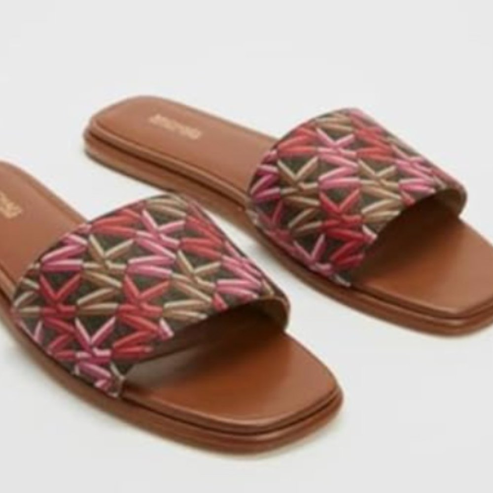 Michael Kors Sadler Slide Brown Multi